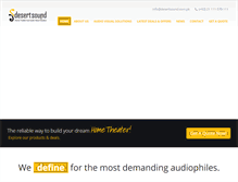 Tablet Screenshot of desertsound.com.pk