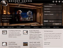 Tablet Screenshot of desertsound.com